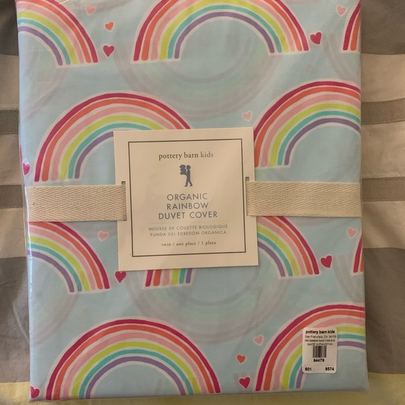 Pottery Barn Kids Bedding Rainbow Skies Organic Duvet Poshmark